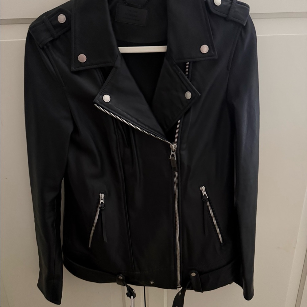 RUDSAK Black Leather Moto Jacket